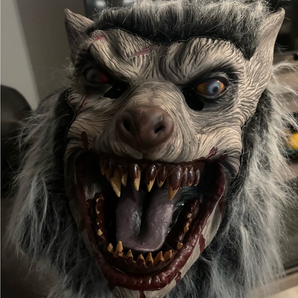Dark Side Werewolf Halloween Costume Mask - Picture 1 of 9